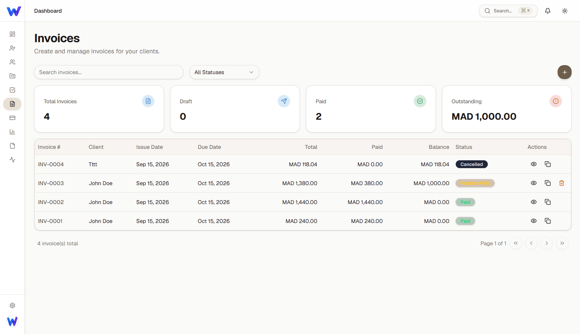 Invoicing & Payments